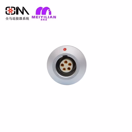 Waterproof Panel Mount 0s/1s Series Coaxial Triaxial Circular Self Locking Push Pull Connector