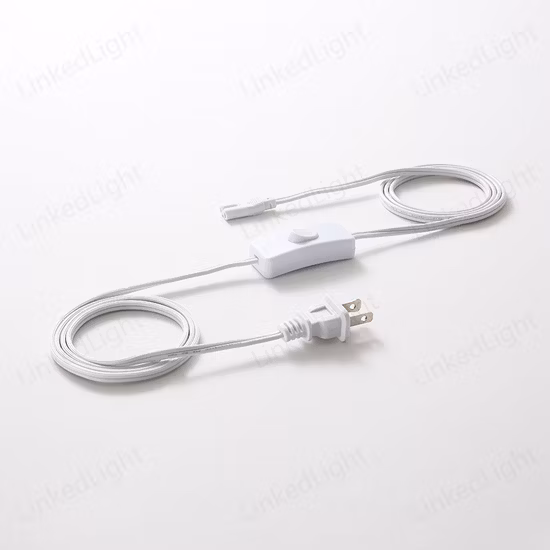 American Standard AC Electric Plug Lamp Light Cable Assembly with Gear Switch