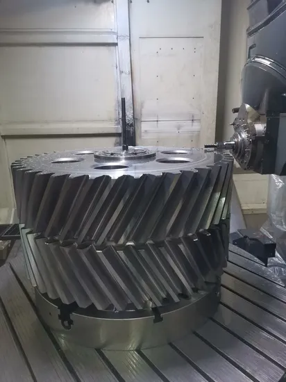 Custom High Strength Heavy Duty Tooth Hardened Wear Resistant Herringbone Gear Customized Bevel Cylindrical Helical Helix Pinion Spur Transmission Gear 