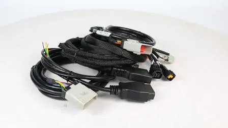 Durable PUR Cable Assembly with Strain Relief for PCBA Control Box 